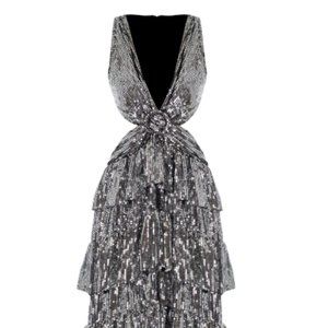 Shirley In Cadillac Silver Dress